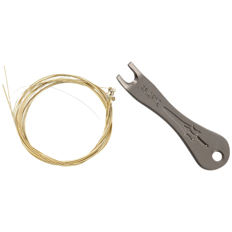 

1 Set Guitar Strings Set & 1 Pcs Acoustic Guitar Ukulele String Bridge Pin Puller Pulling Remover Tool