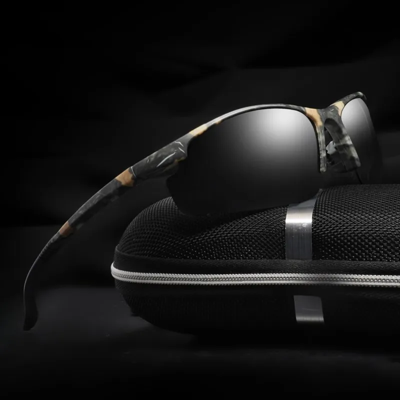 

Солнцезащитные очки Мужские поляризационные, винтажные камуфляжные солнечные очки, аксессуар для мужчин, 2018