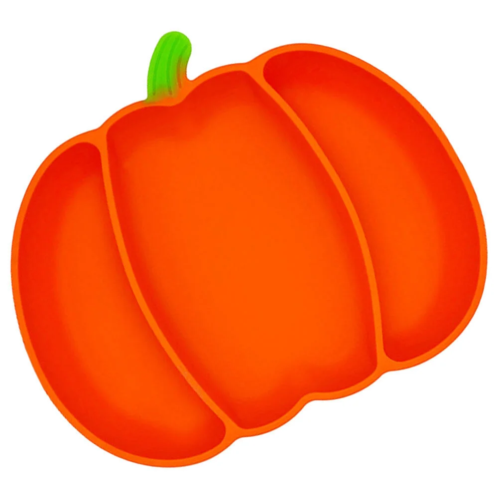 

Dietary Supplies Silicone Plate For Baby Kids Divided Feeding Suction Toddler Plates