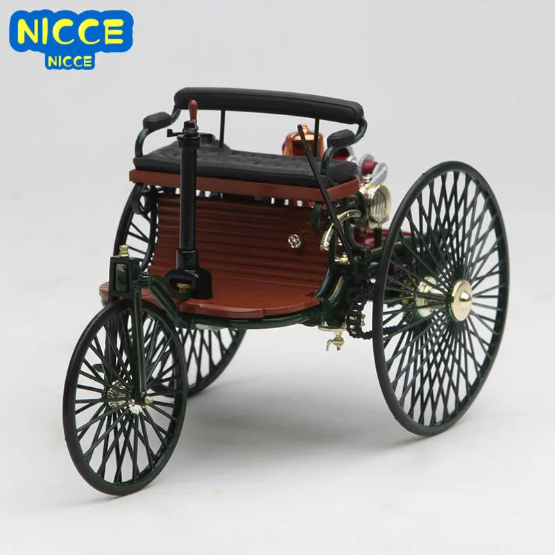 

Nicce 1:18 1886 Mercedes Benz Patent Motorwagen No.1 Alloy Car Model Classic Car Tricycle Toy Ornaments Gifts Collection