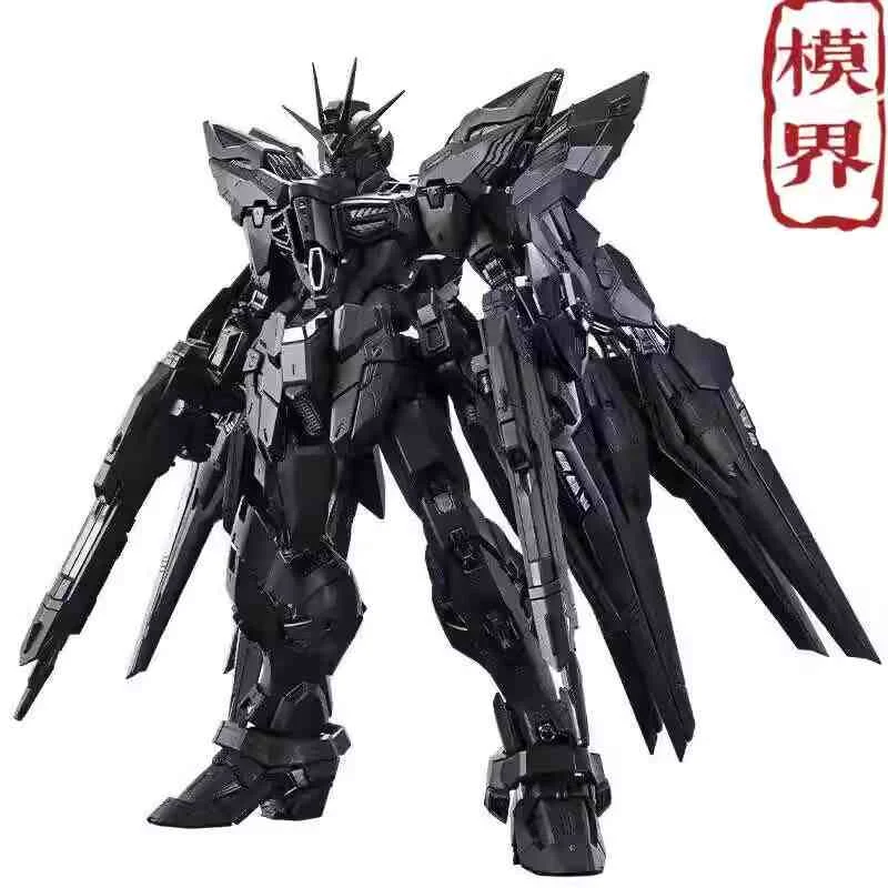 Фото Xunxin Ko Mgex 1/100 Strike Freedom Midnight Black Фигурка Pianxin Mgex Модель Комплект Сборка Детские Игрушки Подарки На День Рождения №1