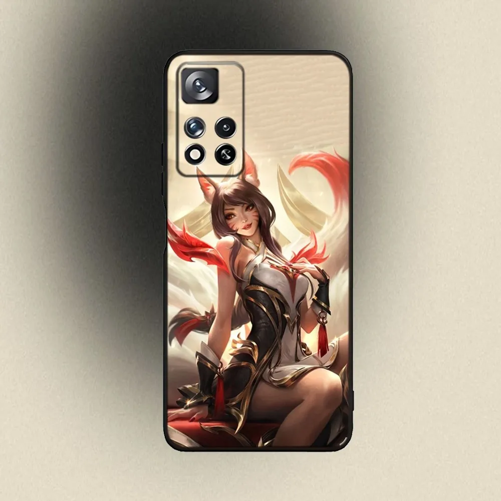 Game Ahri L-LeagueS of Legends Phone Case For Samsung Galaxy A20 A21s A22 A31 A32 A52 A53 A72 73 A80 A91 Soft Black Cover