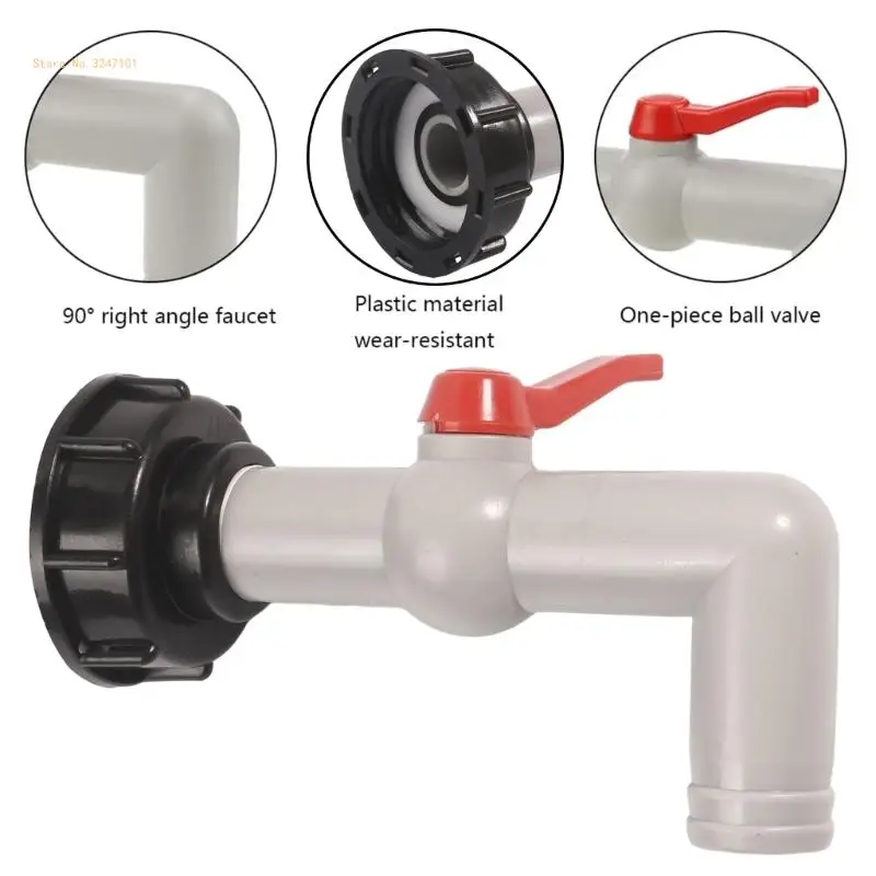 Выпускной кран IBC Шаровые краны для резервуаров Кран выпускные клапаны Прямая