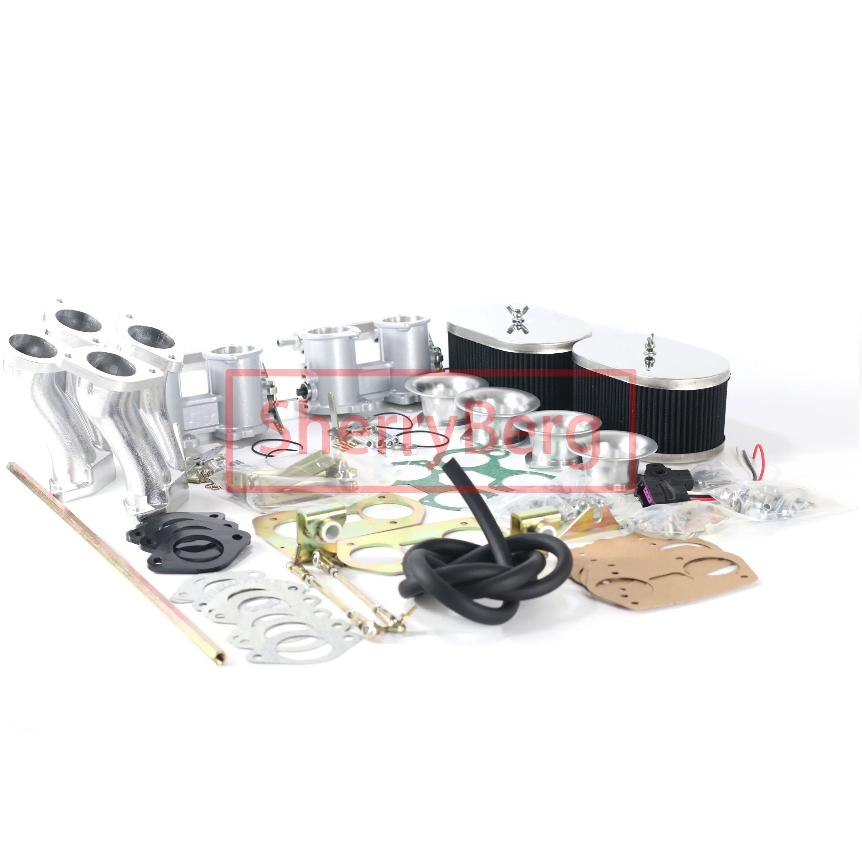 SherryBerg двойной корпус дроссельной заслонки 36/40/42/45/48/50/55 мм воздушные фильтры для