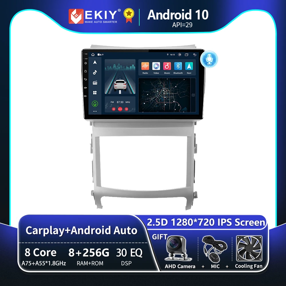 EKIY Radio con GPS para coche reproductor Multimedia con Android 10 8 + 256G estéreo Carplay DVD Veracruz ix55 para Hyundai, años 2006 a 2015