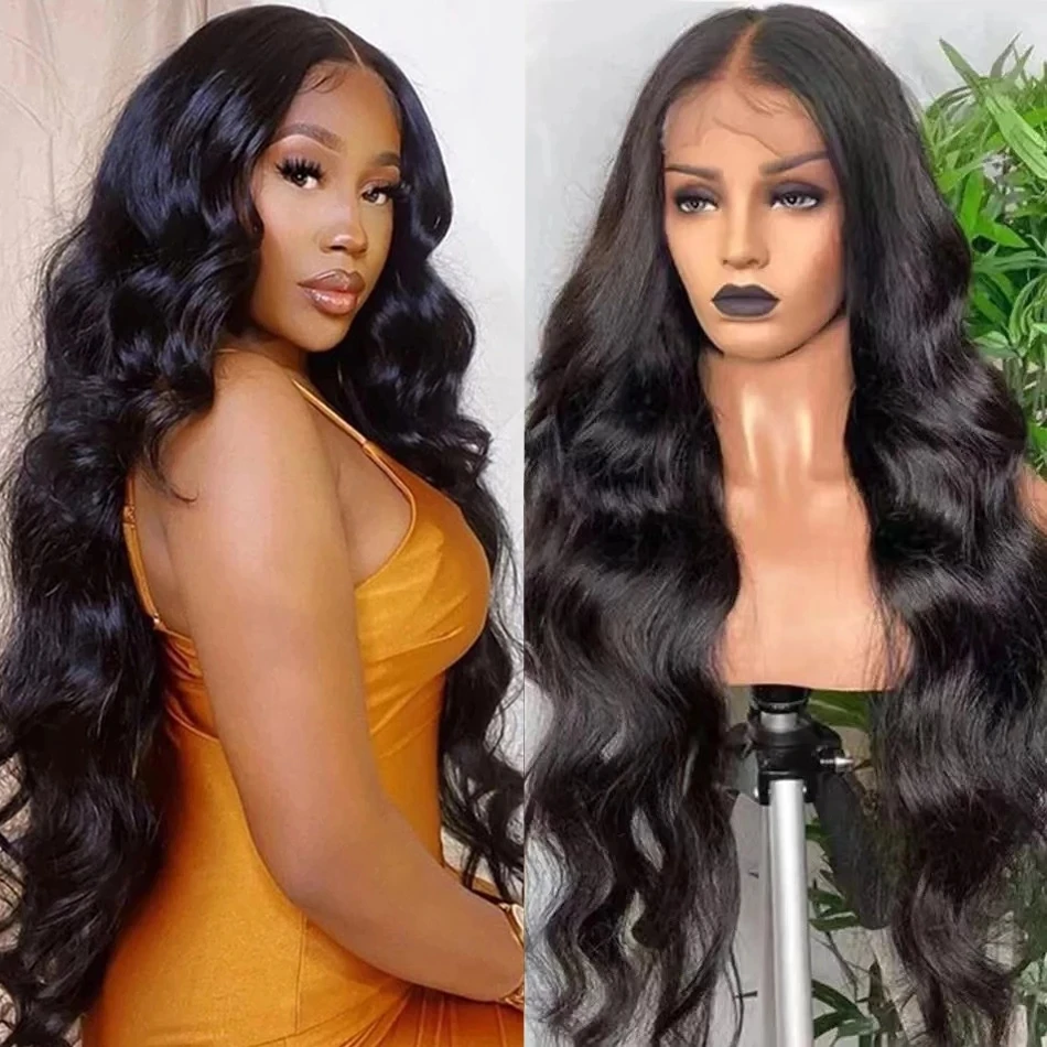 13x4 Hd Lace Frontal Wig For Black Women 30 Inch Body Wave Lace Front Wig Brazilian Remy Hair 4x4 Closure Wig Human Hair Wigs