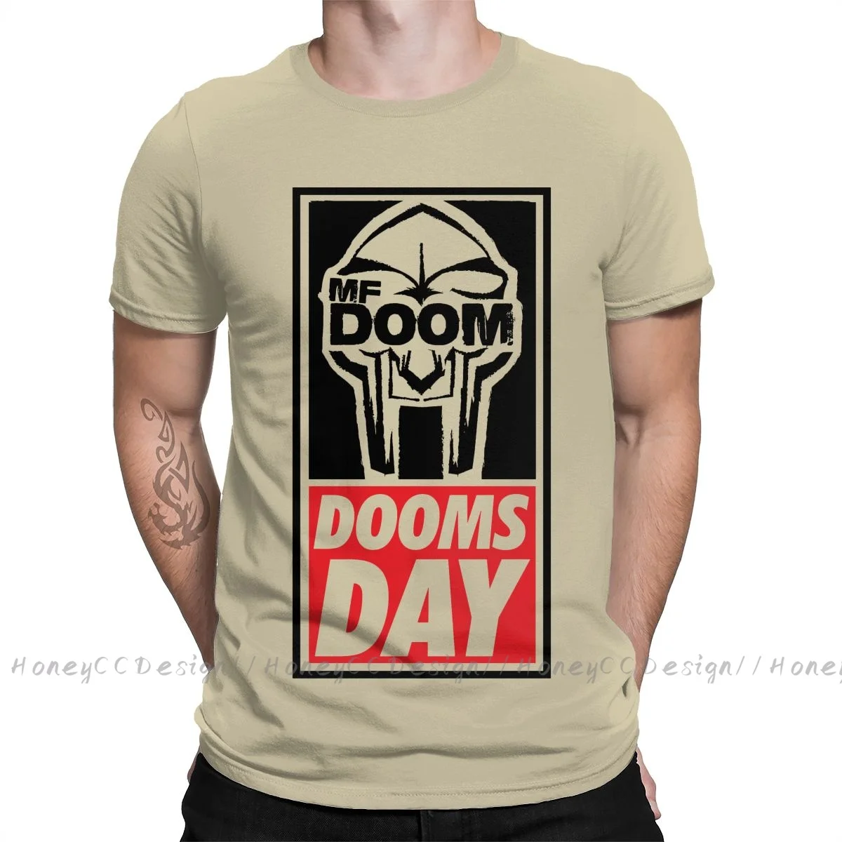 

Модная мужская одежда Madvillain Mf Doom Судный день-MF DOOM Футболка летняя рубашка с круглым вырезом и коротким рукавом женская