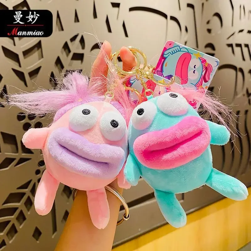 

Милый плюшевый брелок для ключей в виде странной птицы, 15 см