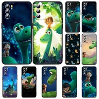 cute green dinosaur phone case for oppo realme 5 6 6i 6s 7 8 8i 9i c3 c11 c21y q3s pro narzo 50a 50i master gt2 pro black luxury