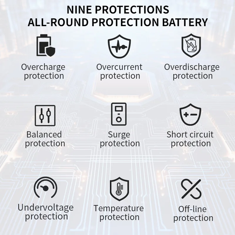 Аккумулятор DE PAI BMS Active Balance Bms 13S 14S 15S 16S 17S 18S 20S 21S 24S Smart 100A Lifepo4 Li-Ion Li-Ti Na-ion Battery
