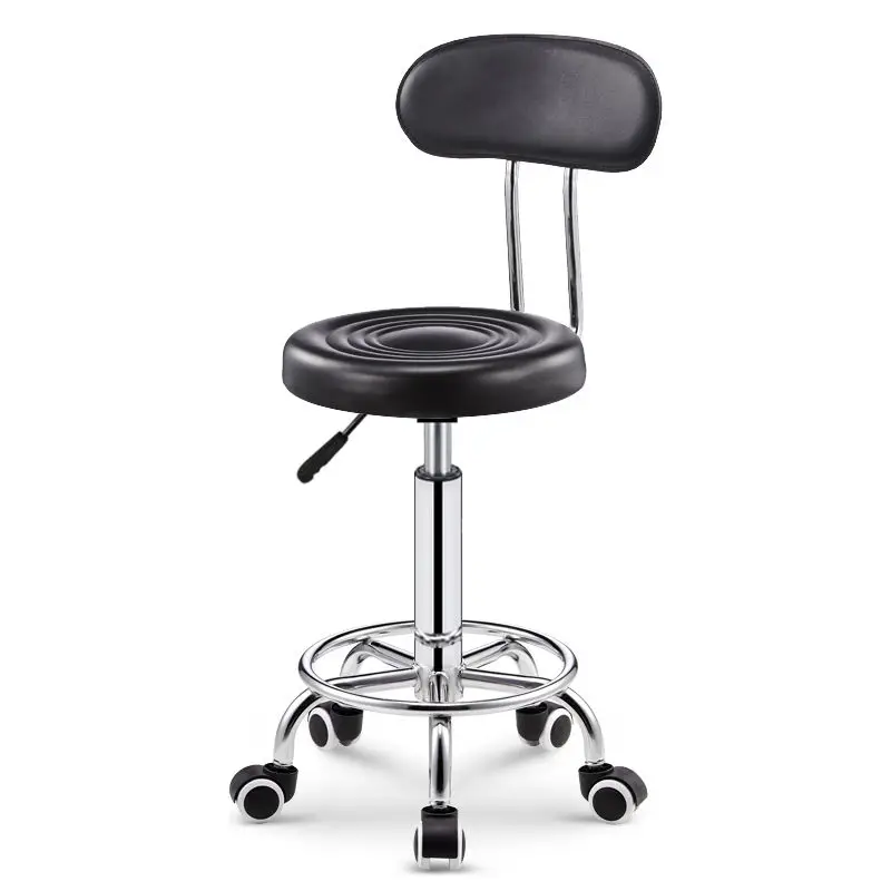 

Регулируемый Гидравлический вращающийся Вращающийся стул для массажа и салона, офиса, спа, тату, полиуретановый стул с 5 колесами