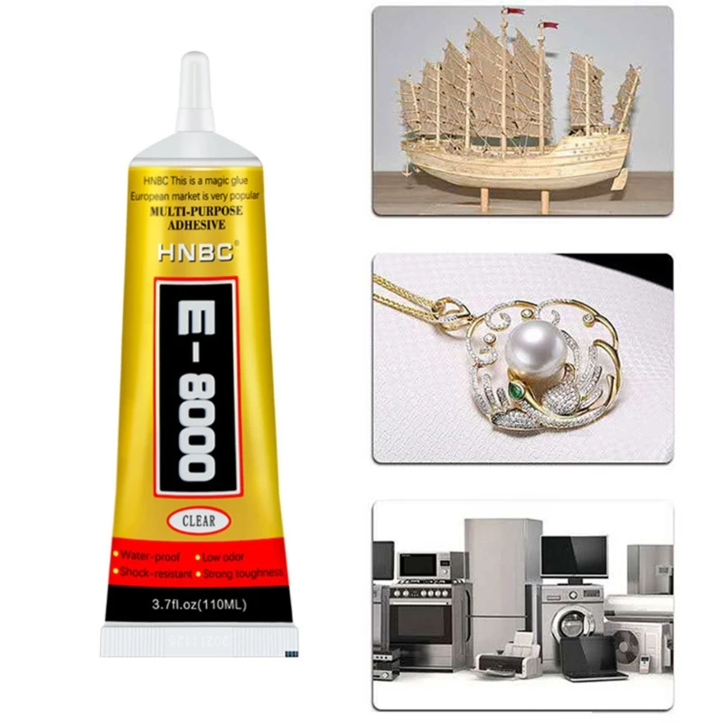 

1 Pcs 110/15/50ml E8000 Repair Liquid Glue Multi Purpose Glue Touchscreen Phone Frame Epoxy Adhesive Super Glue 87HA