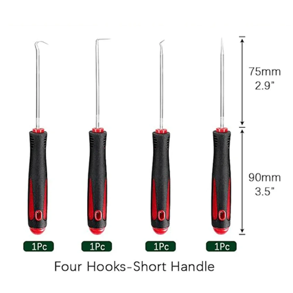

Набор Для Снятия Сальников И Шайб Из 4 Предметов: Короткий Крюк 16 См, Резиновый Ремонтный Комплект Для Обслуживания Автомобилей