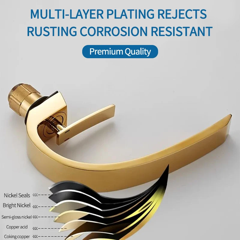 Розовые Золотые Смесители для раковины качественный латунный Смеситель в