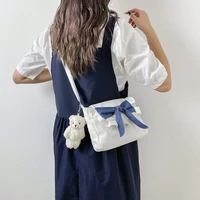 mbti versatile cartoon crossbody bag girls 2022 summer fashion japanese casual canvas shoulder bags for women free shipping
