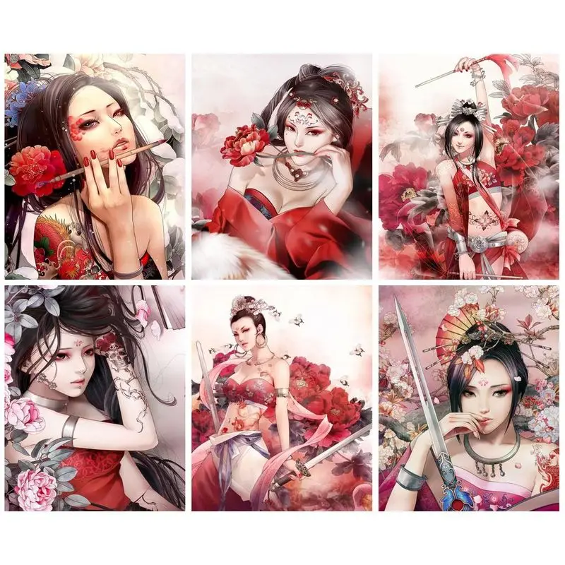 CHENISTORY Алмазная Вышивка Женщины 5d алмазная живопись мозаика девушка фигурка