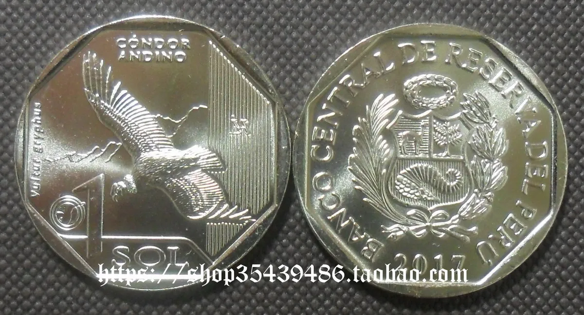 

Республика Перу Америка 2017 редкие животные серии Андская вульта 1 Новый соль памятные монеты оригинал