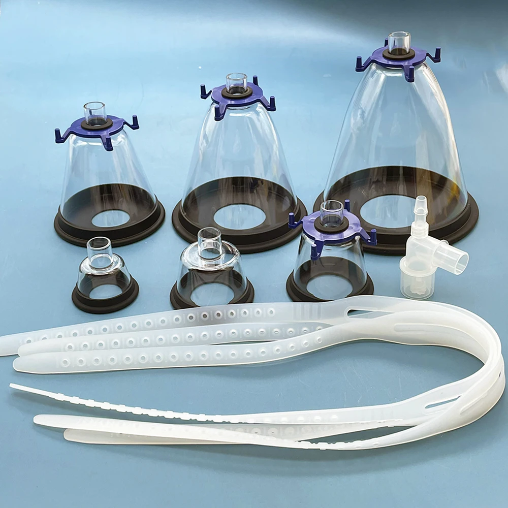 Фото Medical Pet Cat Dog Rabbit Pig Animal Veterinary Anesthesia Face Mask Respiratory Anesthesia Face Mask Vet Equipment Supplies №1