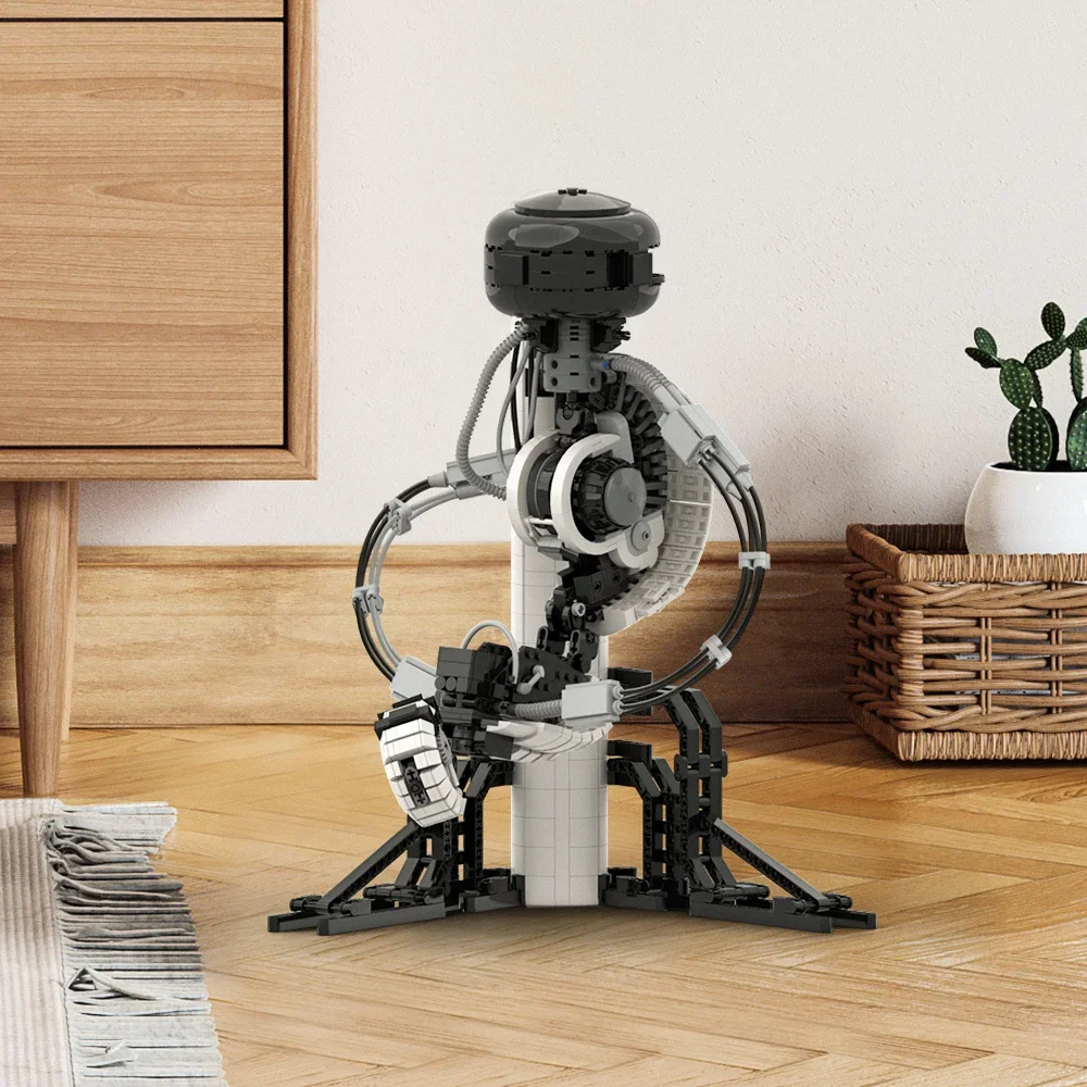 MOC Высокотехнологичные портальные строительные блоки GLaDOS модель portaled Gun