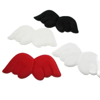 20pcslot two side furry felt angel wing padded appliqued for diy handmade kawaii children hair clip accessories hat shoes