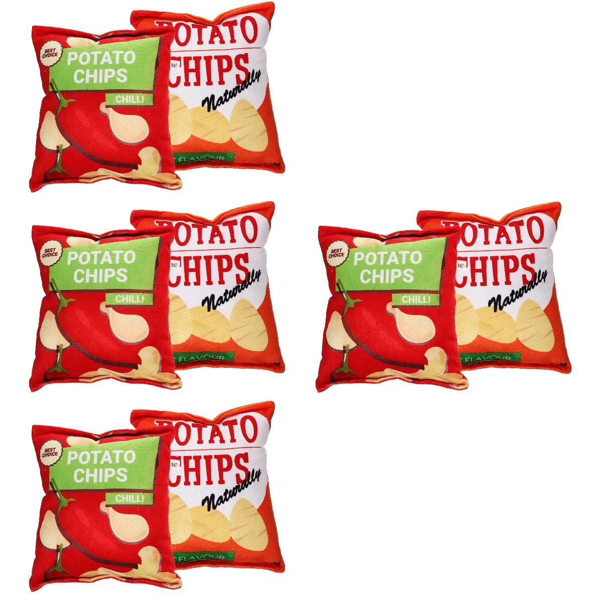 

8 Potato Chips Shaped Molar Sounding Dog Chew Household Puppy