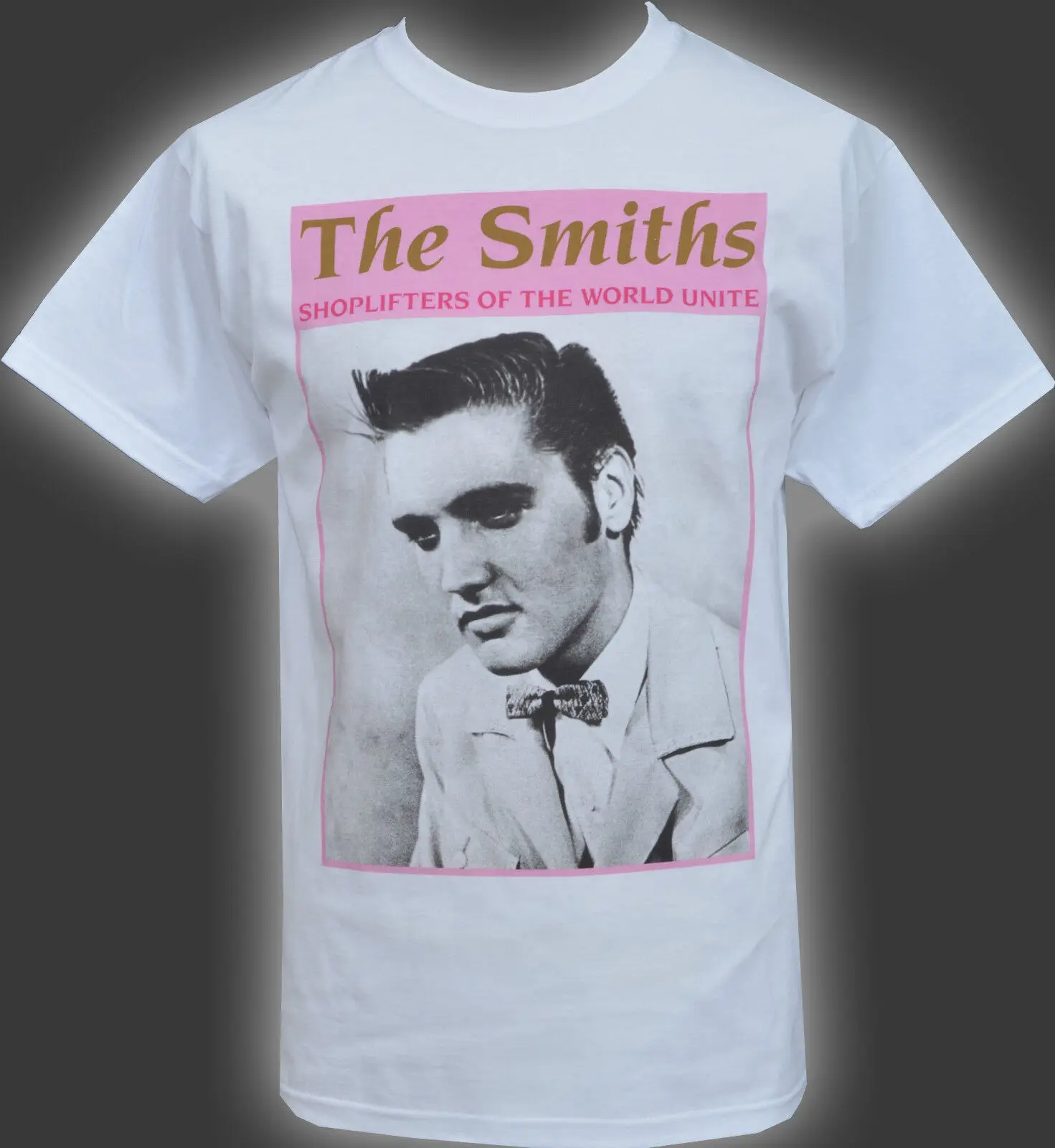 Мужская белая футболка THE SMITHS SHOPLIFTERS PRESLEY ENGLISH MORRISSEY S-5XL