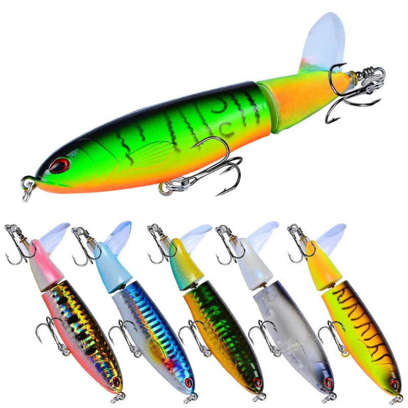 

Topwater Whopper Popper 15g 11cm 36g 14.5cm Floating Fishing Lures Rotating Wobbler Tail Artificial Hard Bait Bass Catfish Pesca