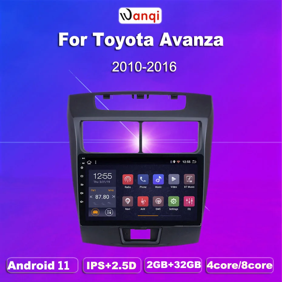 2G ram 32G rom 9 дюймов Android 8 1 автомобильный dvd мультимедийный плеер для 2010-2016 Toyota Avanza gps