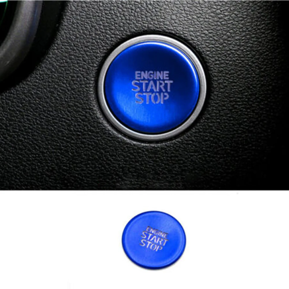 

1Pcs Start Stop Button Switch Cover Engine Part Replacement Part Strong Corrosion Resistance Aluminum Alloy Button Decoration