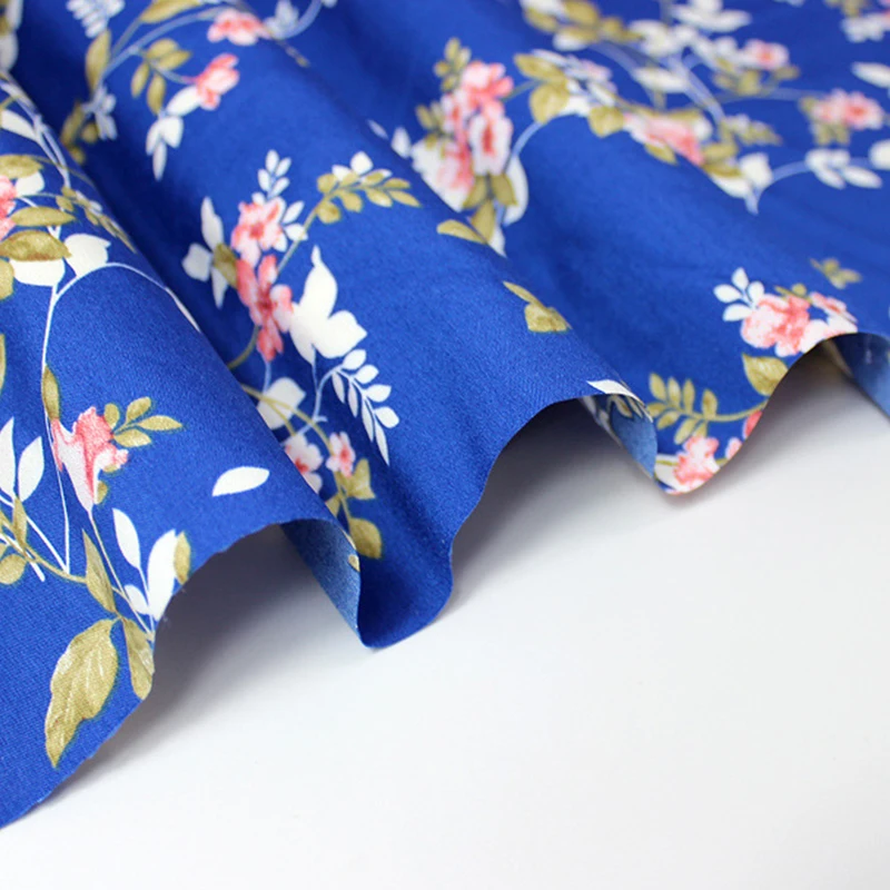 Шифоновая ткань с цветочным принтом для шитья платья-стойки песком супер фея