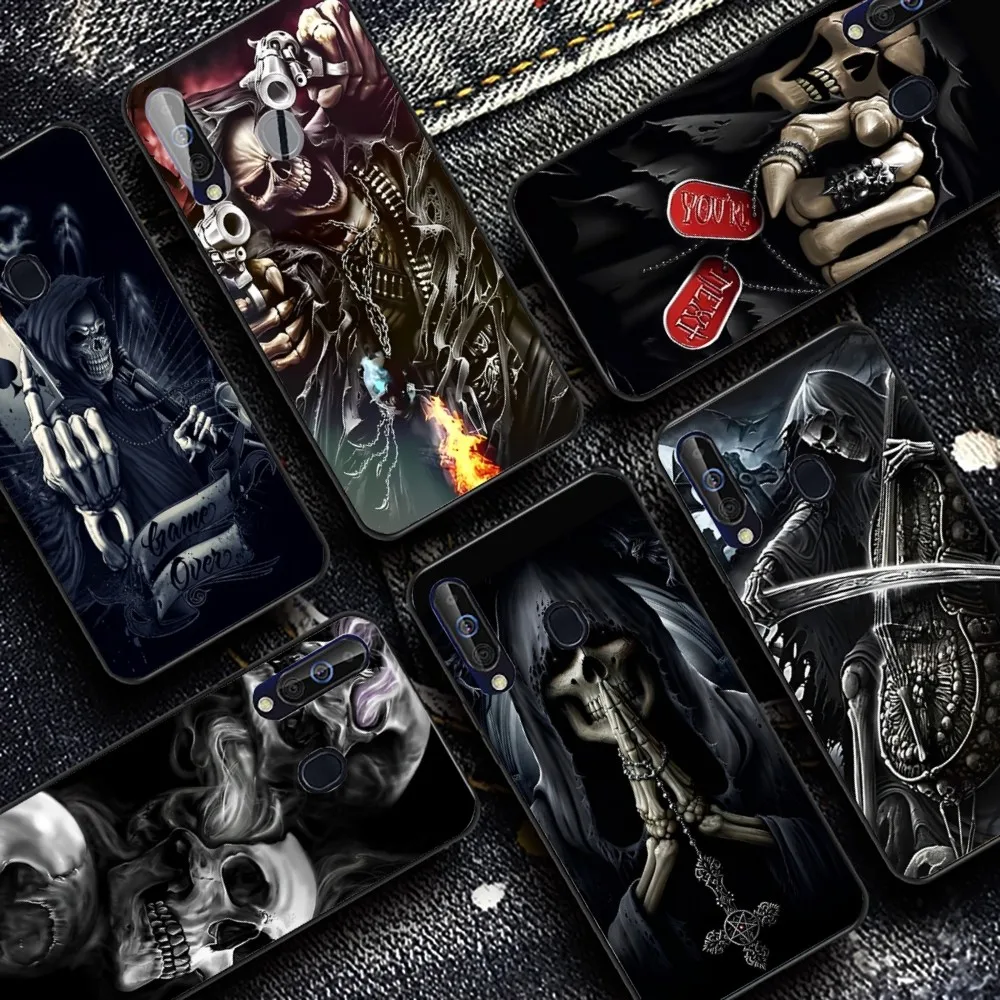 

Grim Reaper Skull Skeleton Phone Case For Samsung A 10 11 12 13 20 21 22 30 31 32 40 51 52 53 70 71 72 73 91 13 shell