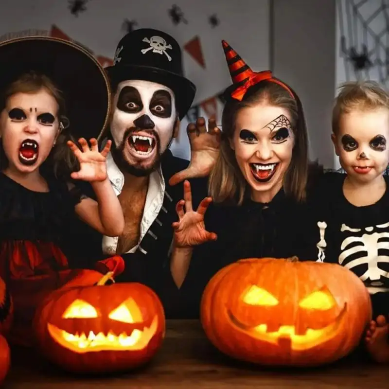 Хэллоуин искусственные зубы косплей клыки вампира выдвижные платье костюм зуб