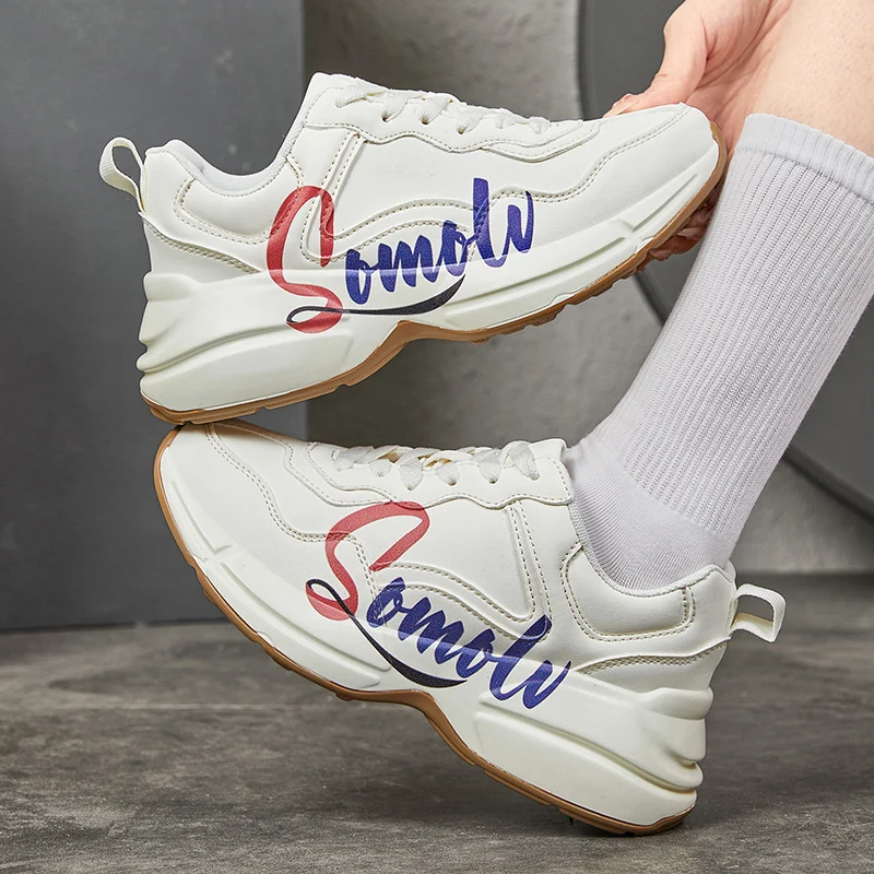 

Кроссовки на массивной подошве для мужчин и женщин, модные повседневные кроссовки унисекс на толстой подошве, обувь для бега, 2023