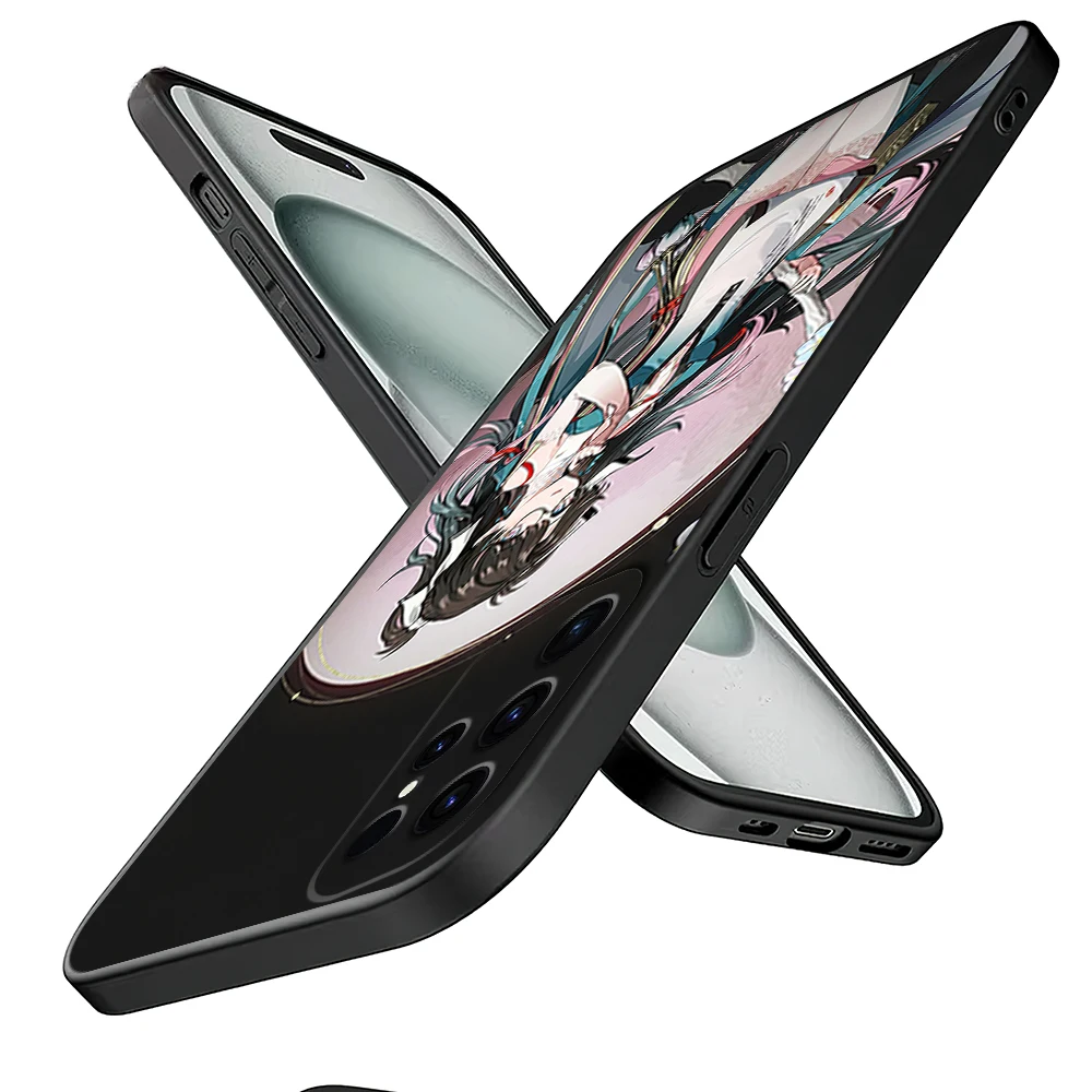 Game Wuthering Waves Zhezhi Cute Phone Case For Samsung Galaxy A54 A71 A72 A73 S22 S23 Ultra Black Soft Silicone Cover