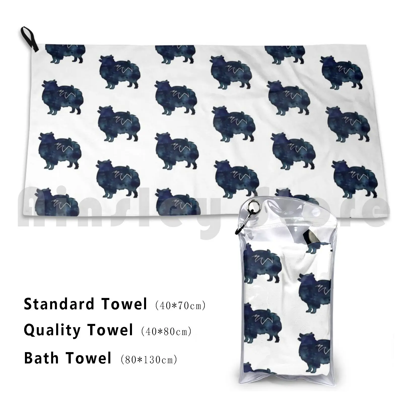 Bath Towel Dog Breed Collection