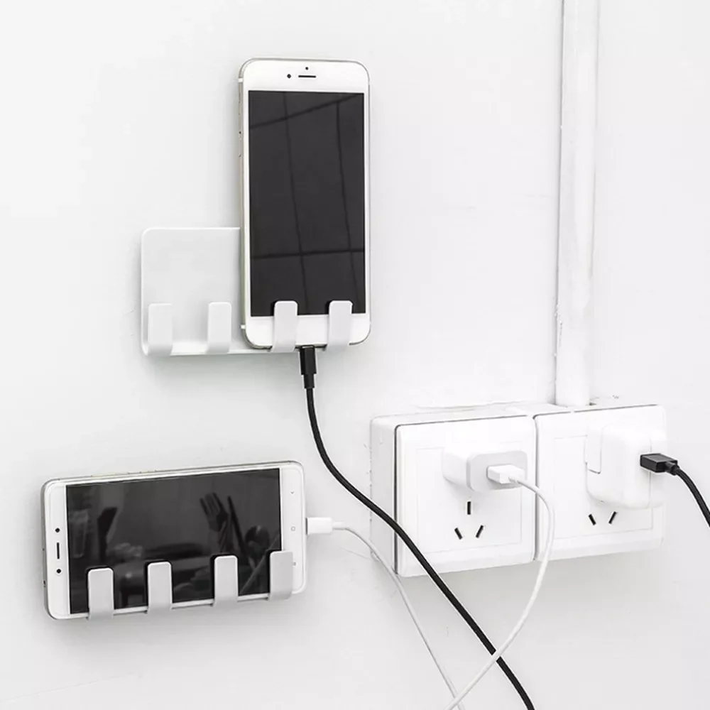

Portable Phone Wall Charger Hook Holder Hanging Stand Bracket Support Charge Hanger Rack Shelf Mobile Phone Hook