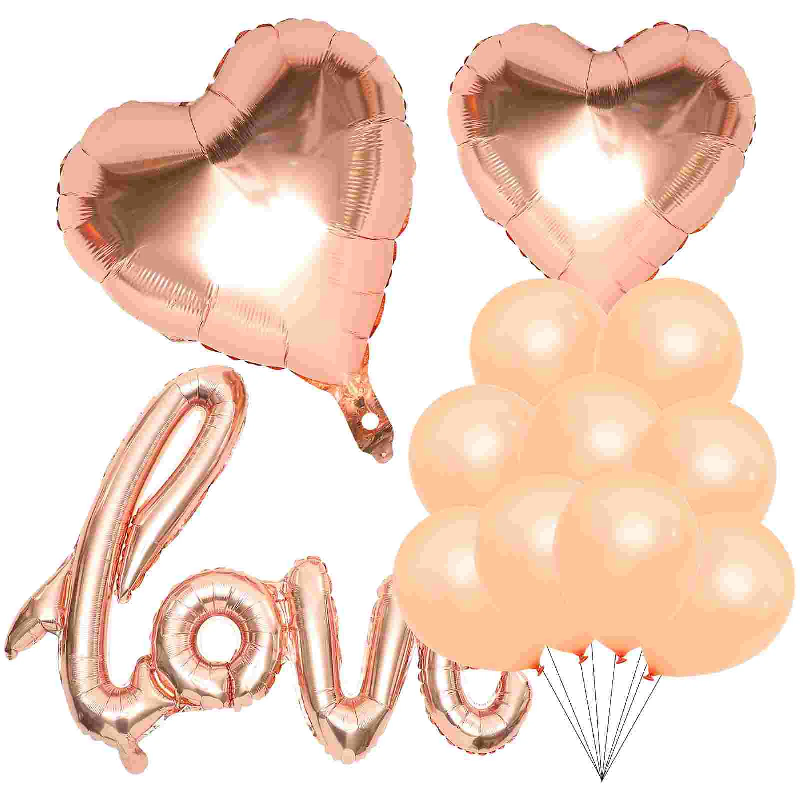 

Balloons Balloon Wedding Party Valentine Scene Love Dayornamentdecor Aluminum Inflatable Supplies Adornment Festival Themed
