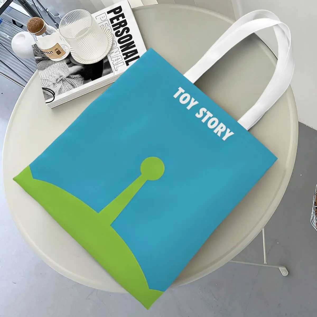 Холщовая большая сумка История игрушек с милым узором и звездами многоразовая