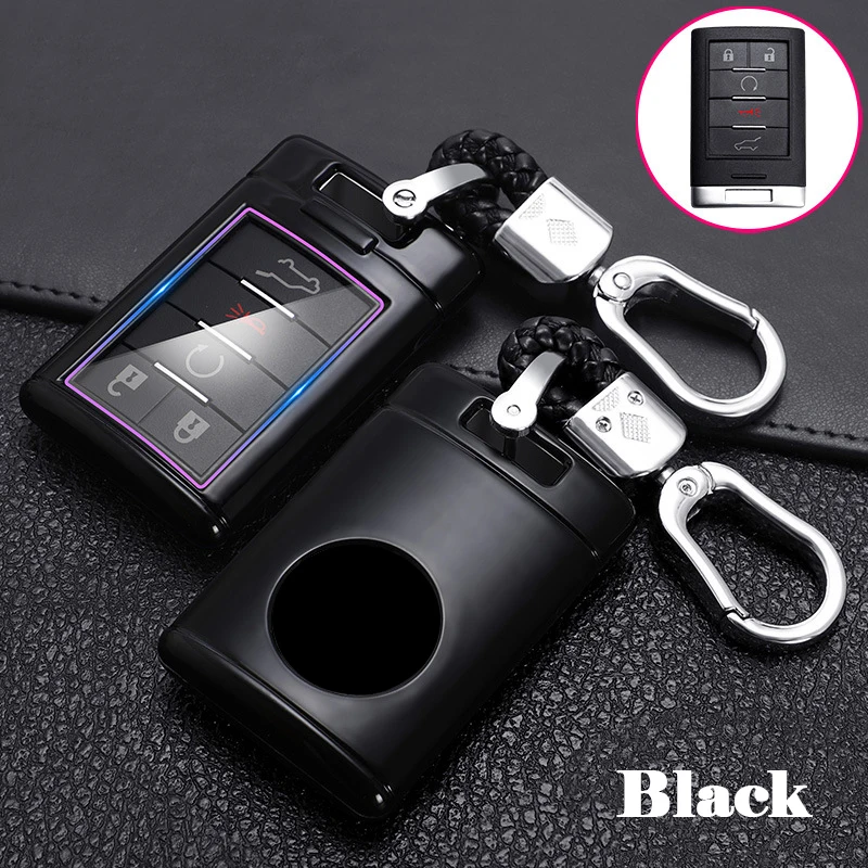 

Carbon Fiber Car Remote Smart Key Cover Case Shell Protector for Cadillac CTS ATS 28T CTS-V XTS DTS STS SLS SRX Key Accessories