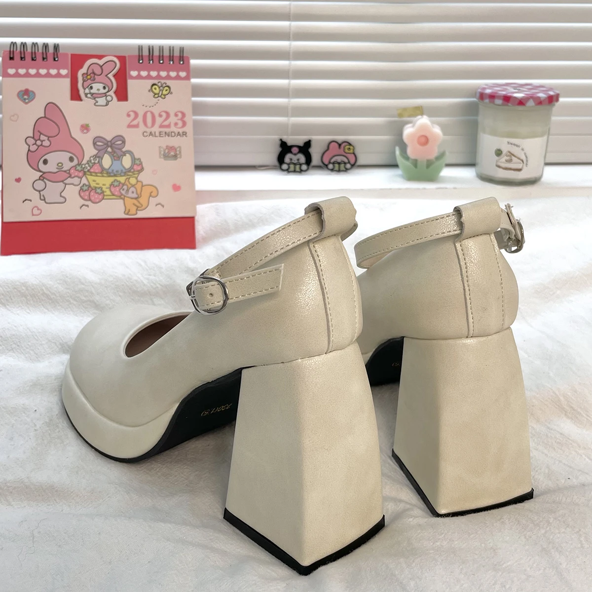 2023 Spring Autumn high heel Mary Jane shoes New Chunky heels Lolita shoes college girls retro Platform shoes Women sandals