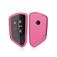 tpu car key case cover fob for vw volkswagen golf 8 mk8 2020 skoda octavia smart keyless remote control accessories ring