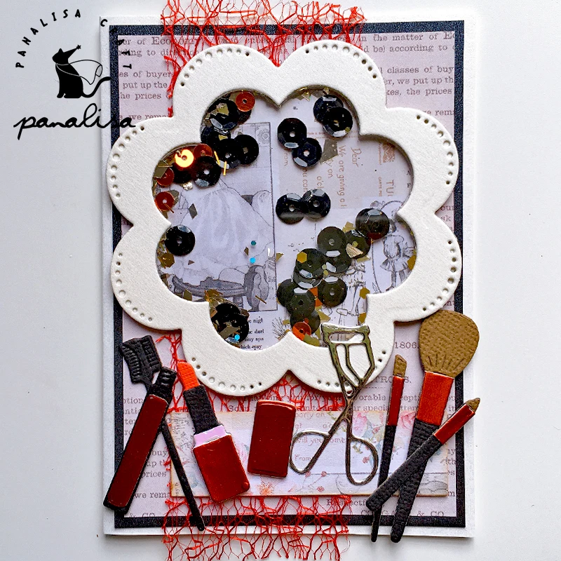 

Panalisacraft Cosmetic eye shadow Dies Metal Cutting Dies Stencils DIY Scrapbooking/album Decorative Embossing DIY Paper Cards