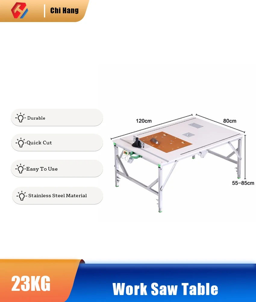 

Multifunctional Portable Electric Woodworking Table Saw Upside Down Sliding Table Saw Diy Folding Lifting Work Saw Table Saw