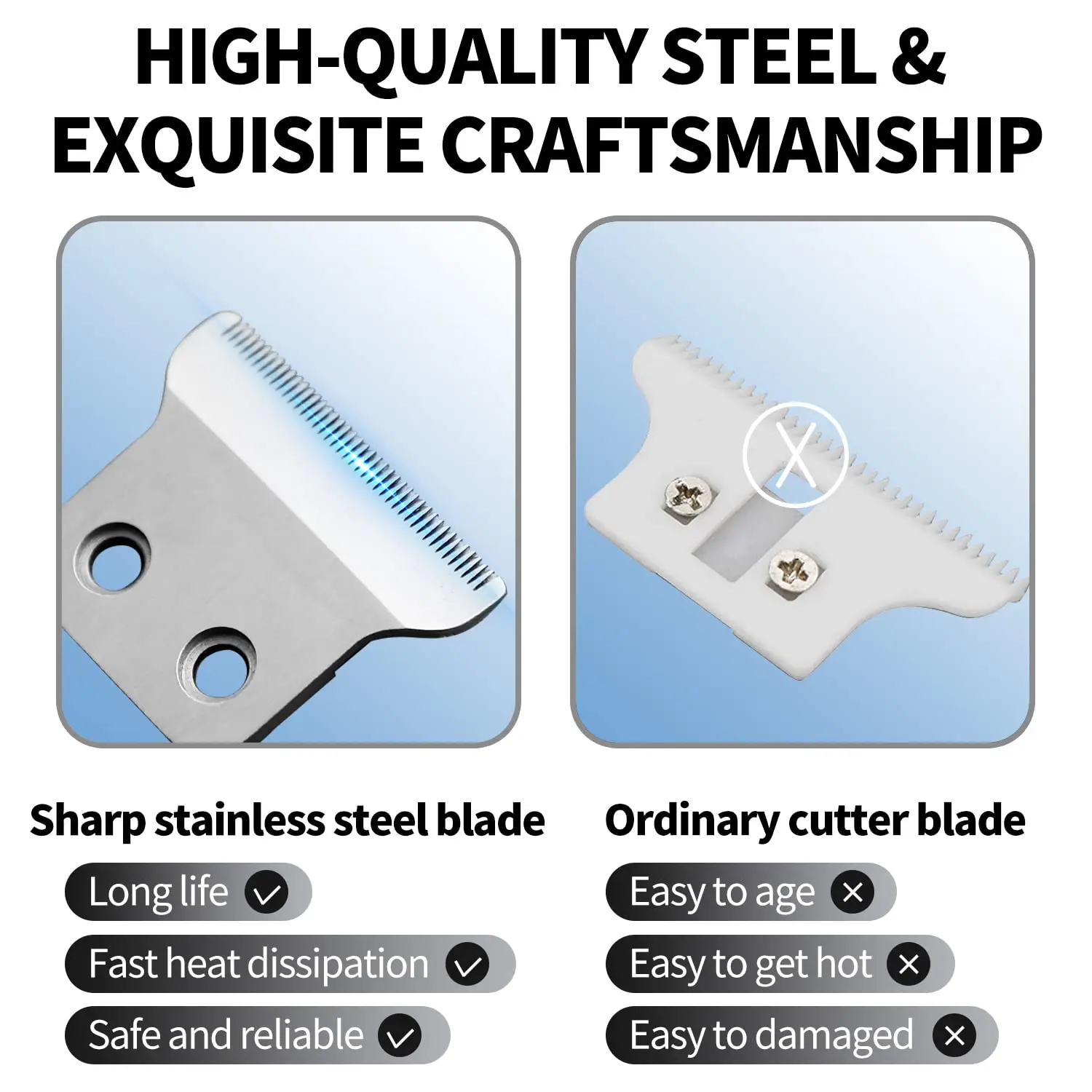 Профессиональная запасная Серебряная головка для триммера Kemei