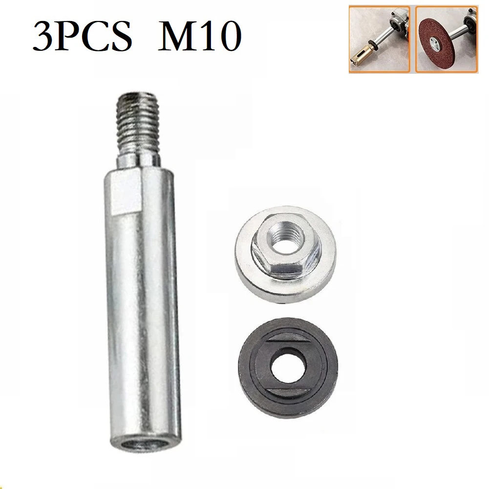 

3pcs Angle Grinder Extension Connecting Rod 65mm M10 Thread Shaft Polisher Lock For Door Handles Power Tool Accessories