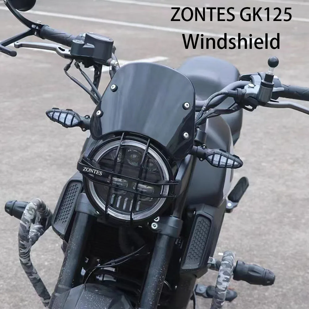 

New 2022 Motorcycle Windshield Fit Zontes GK-125 GK-125X GK-155 Wind Shield Protection For Zontes GK 125 / GK 155 / GK 125X