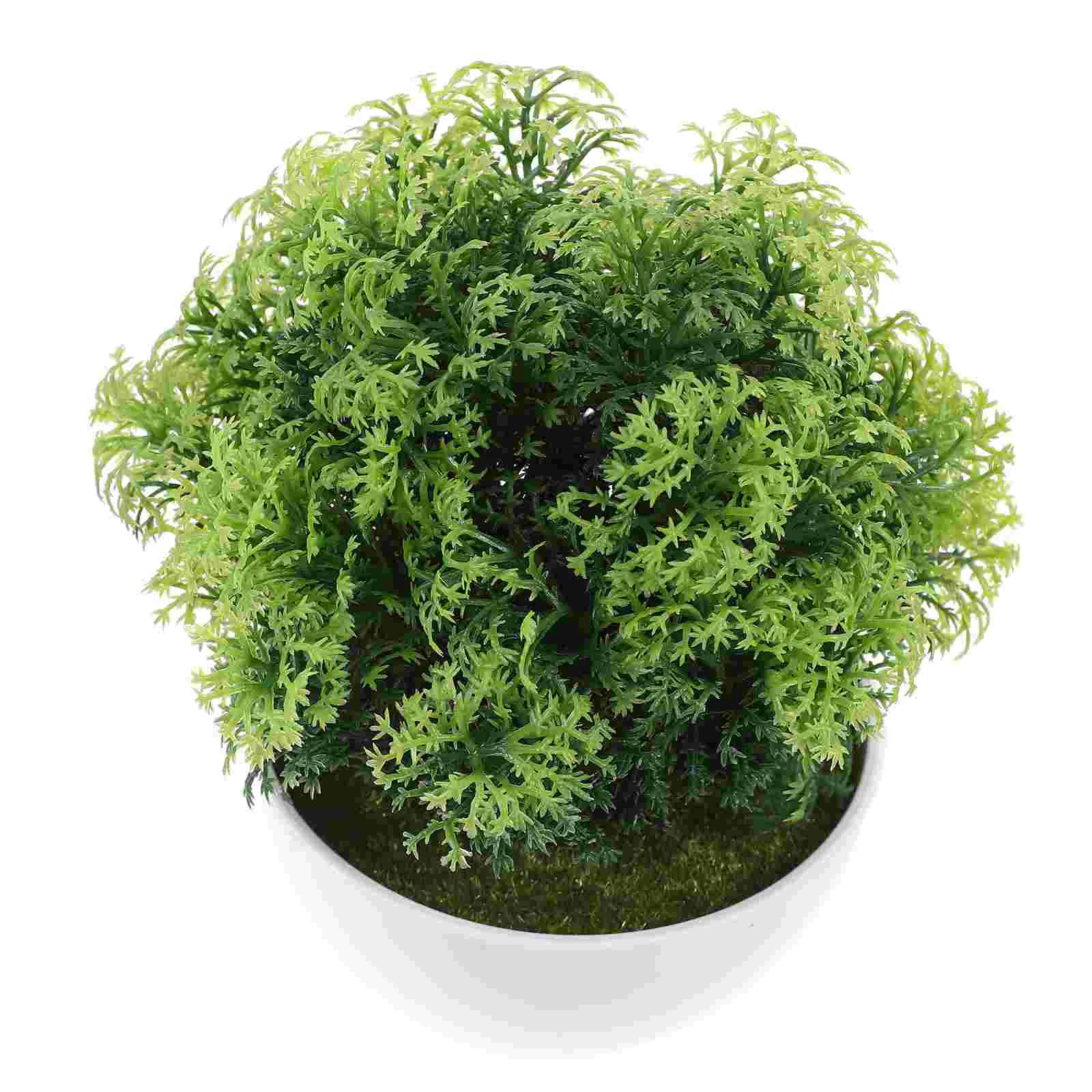 

2Pcs Artificial in Pot Faux Potted Artificial Potted Decoration Fake Bonsai