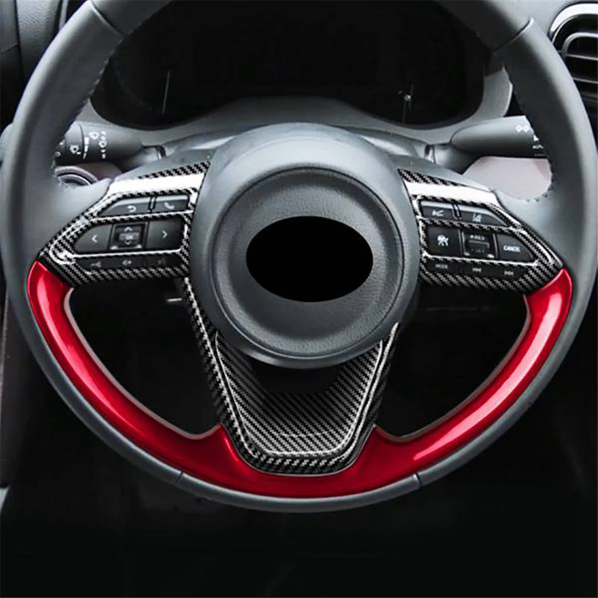 Для Toyota Sienta Aqua Yaris Cross 2022 2023 Автомобильная панель рулевого колеса Крышка отделка