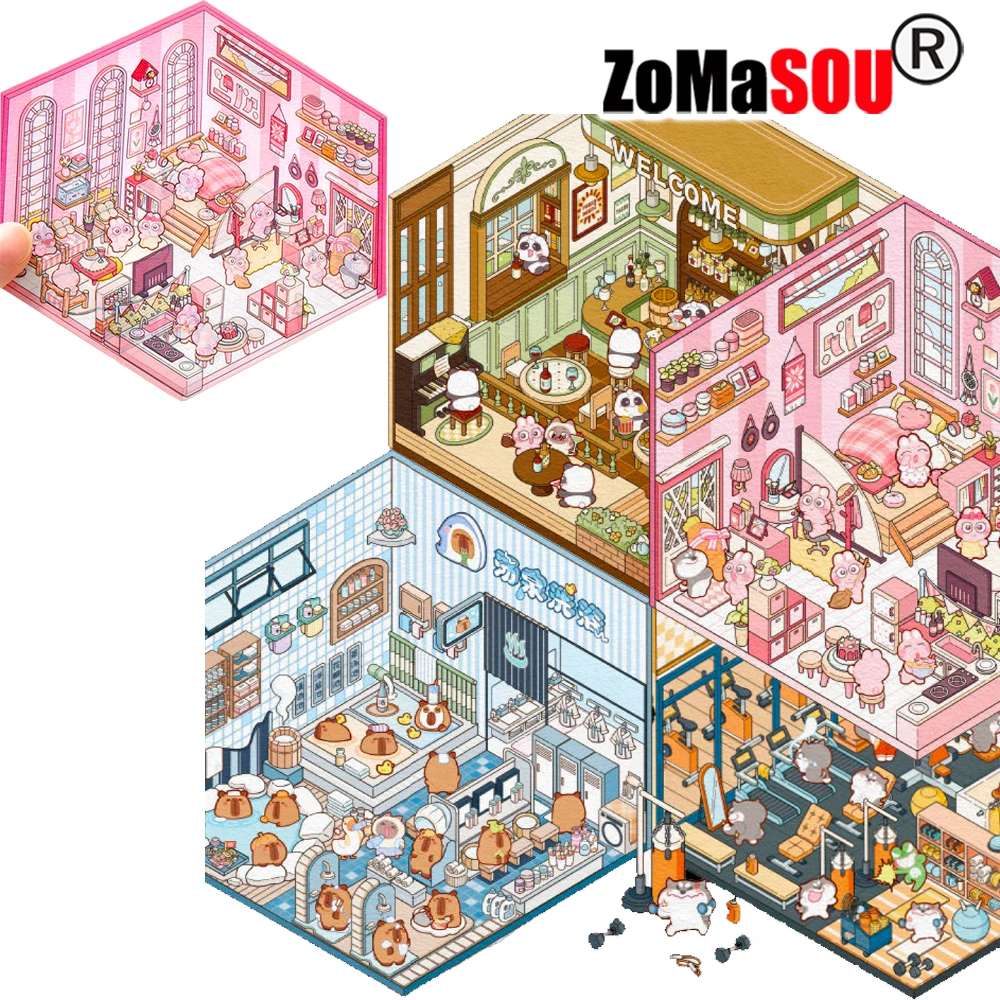 Миниатюрные 3D наклейки для ландшафтного дизайна