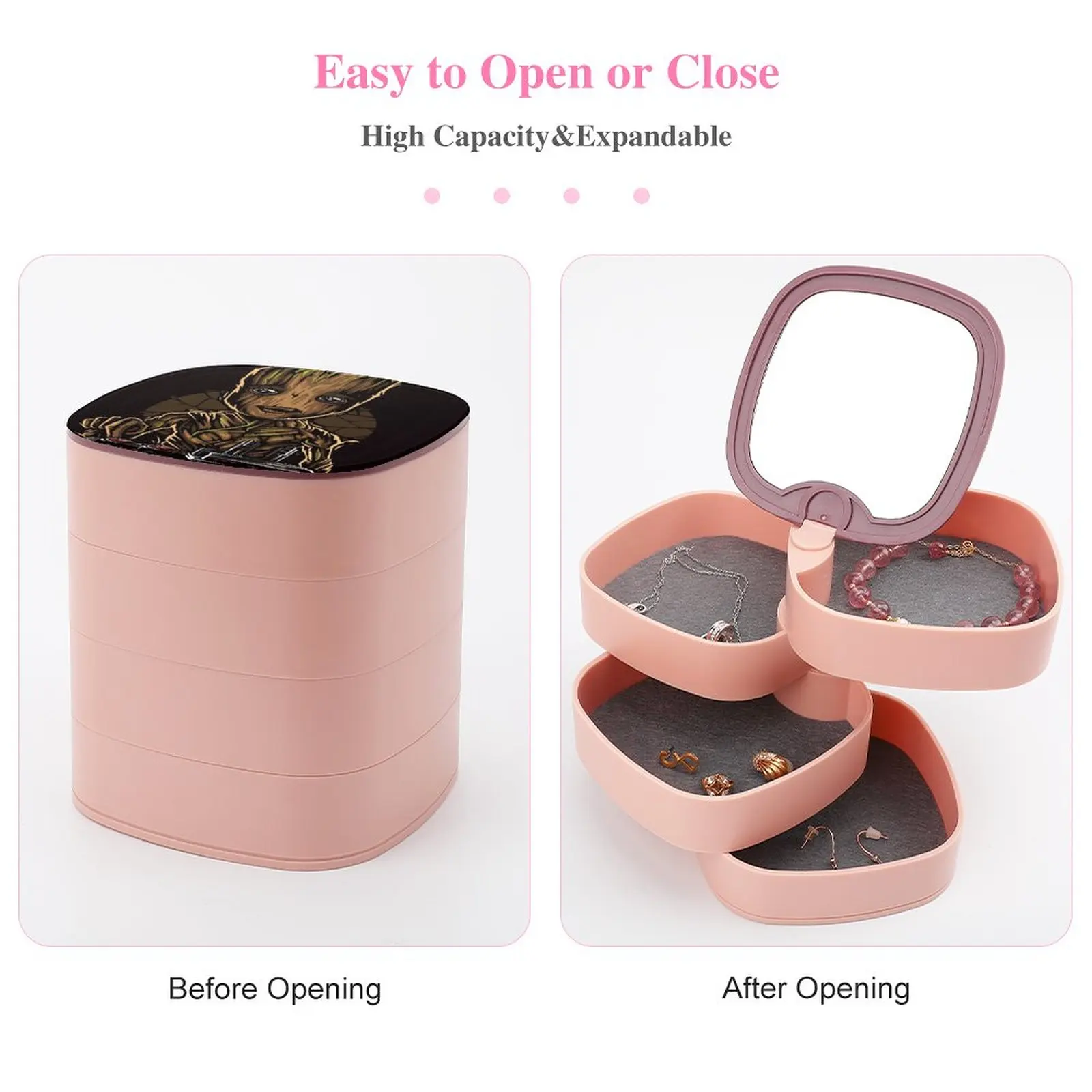 Коробка для хранения ювелирных изделий из комиксов портативный кожаный бокс